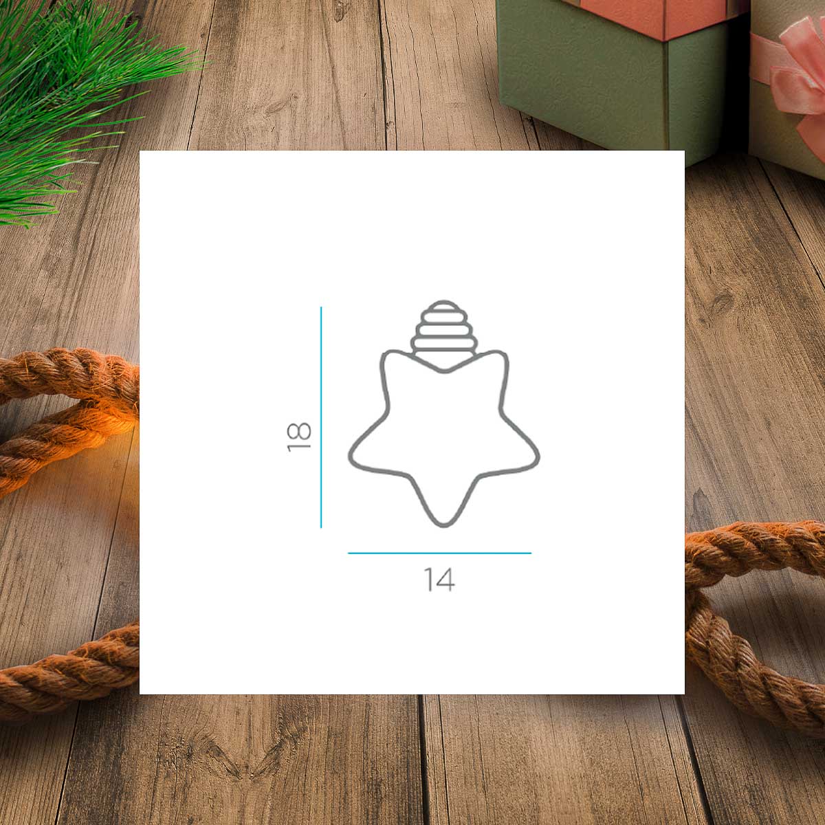 AMPOULE DÉCORATIVE SELENA ÉTOILE - Image 3