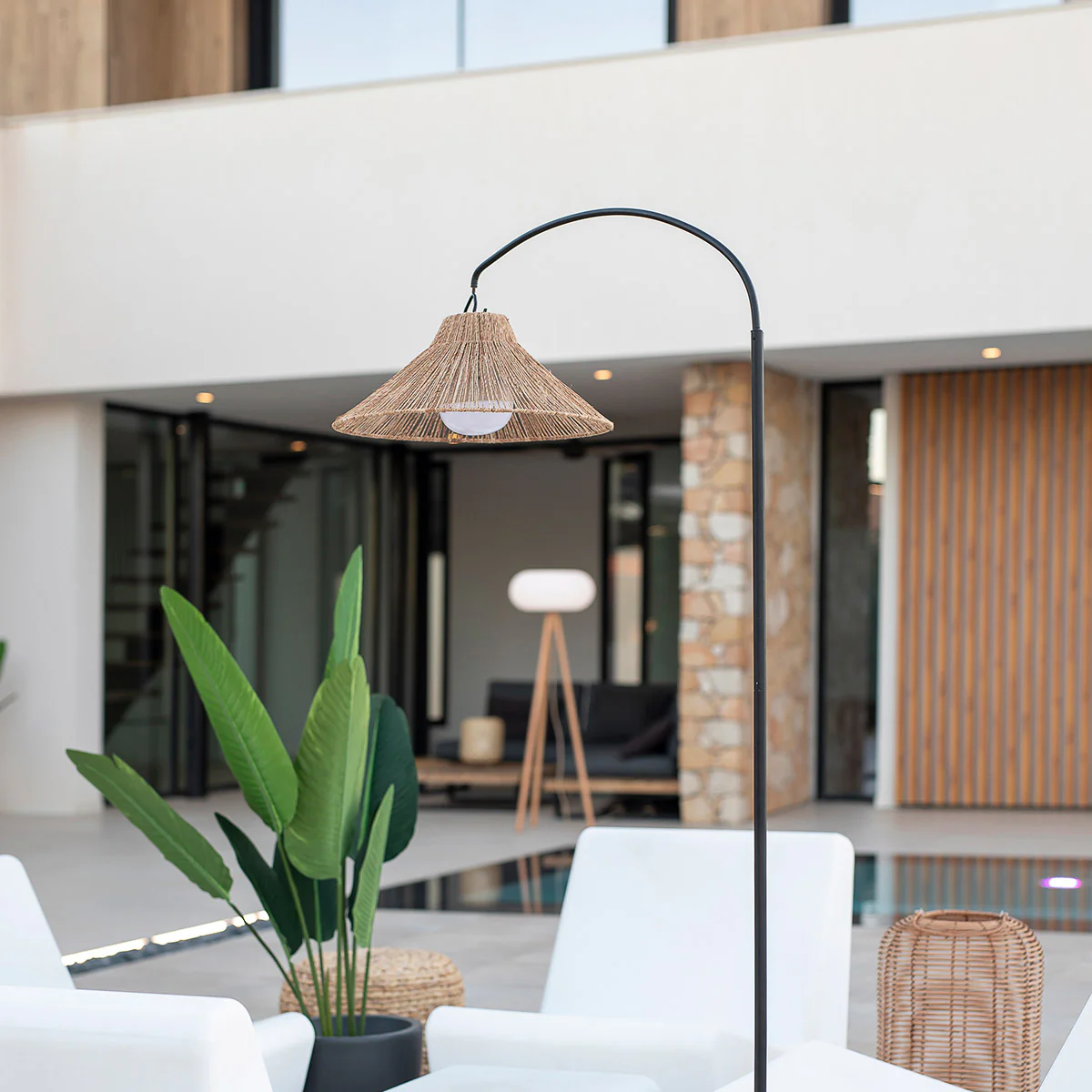 LAMPADAIRE À ARC SANS FIL NIZA 165 - Image 4