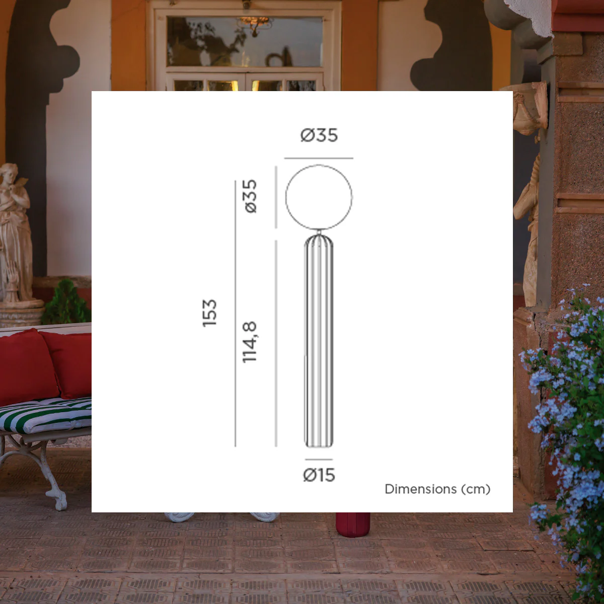 LAMPADAIRE PORTABLE MONICA 150 - Image 9
