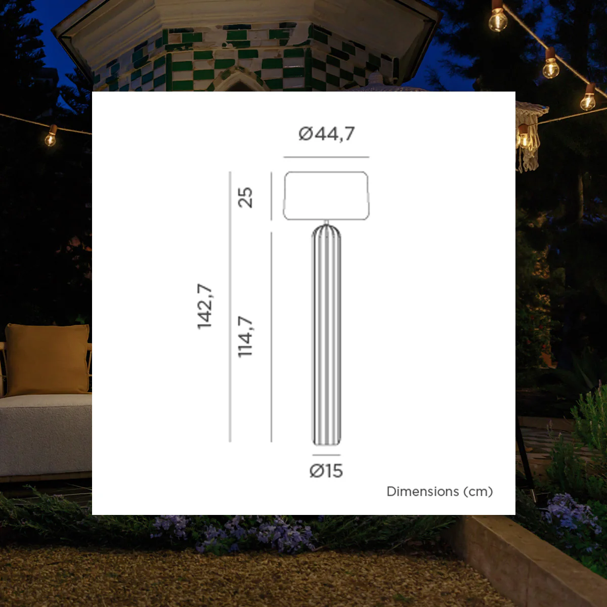 LAMPADAIRE SOLAIRE PHOEBE 145 - Image 9