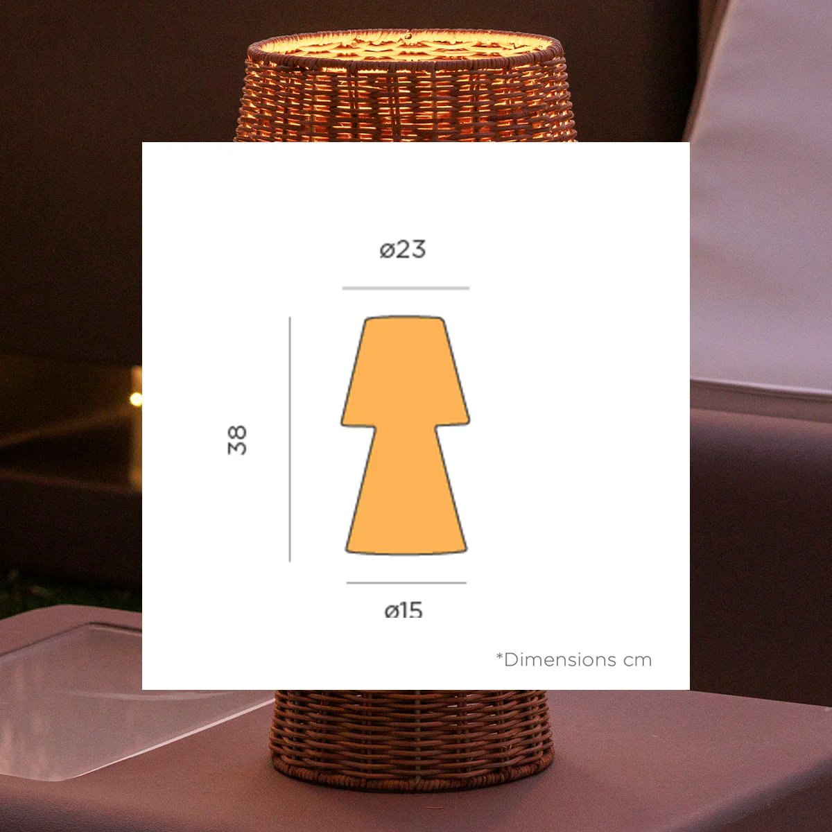 Lampe de table décorative sans fil LOLA 40 - Image 4