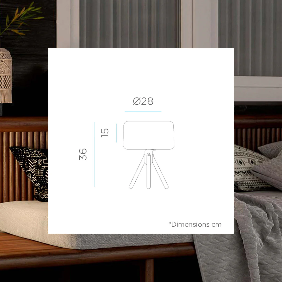 LAMPE DE TABLE CHLOE 35 | USAGE INTÉRIEUR - Image 6