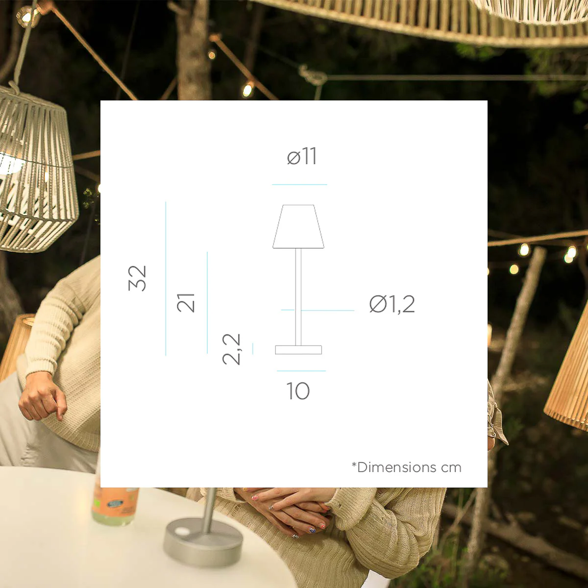 LAMPE DE TABLE LOLA SLIM 30 - Image 11