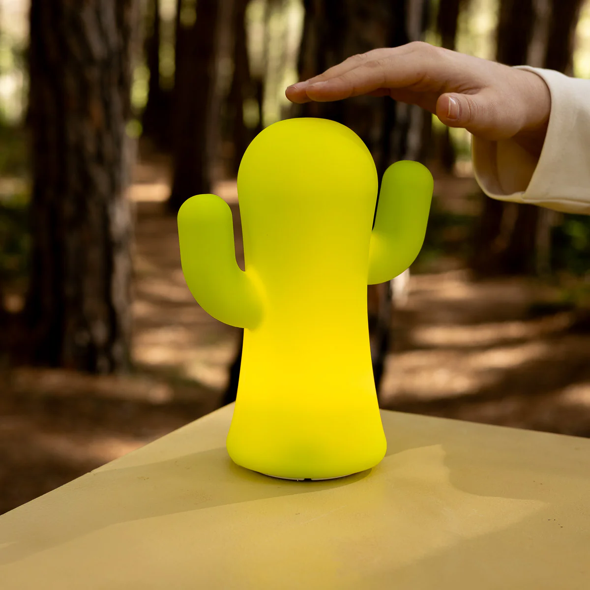 CACTUS LUMINEUX EN SILICONE PANCHITO VERT CITRON - Image 4