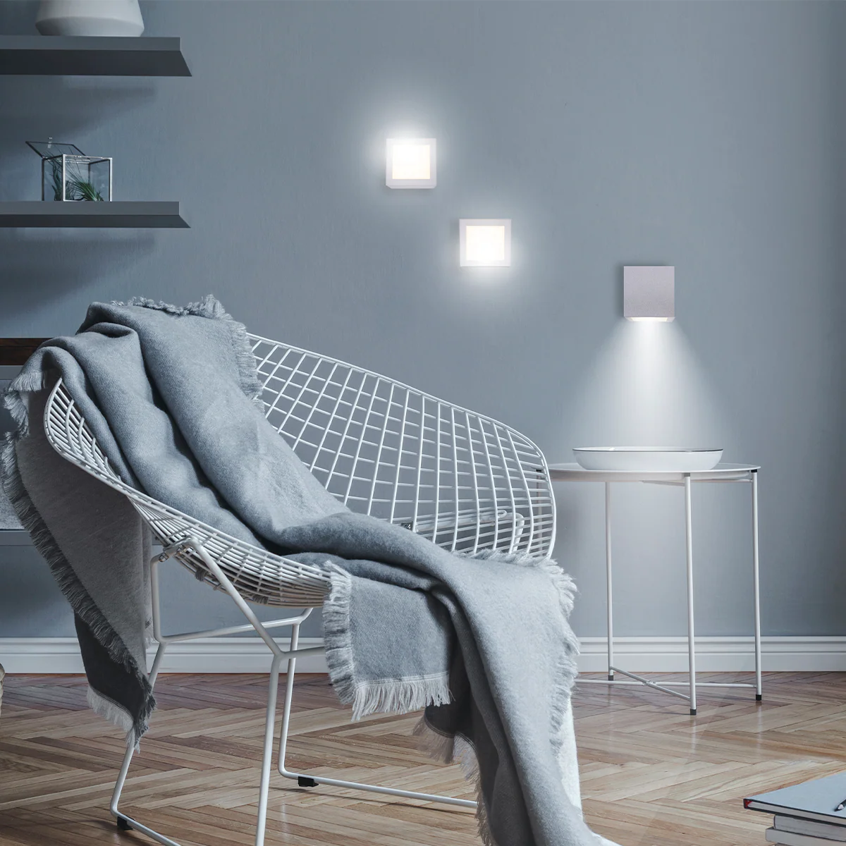 Lampe murale carré à batterie pour l'intérieur BOX 8 - Image 5