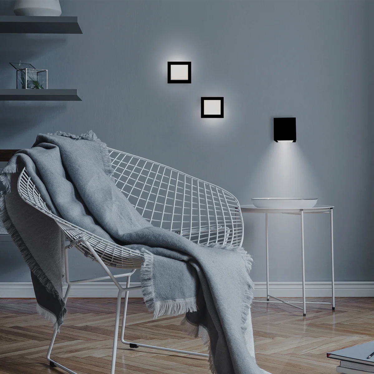 Lampe murale carré à batterie pour l'intérieur BOX 8 - Image 6