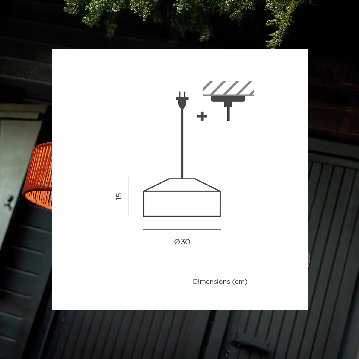 LAMPE PENDANTE AVEC CÂBLE CALABARDINA - Image 7