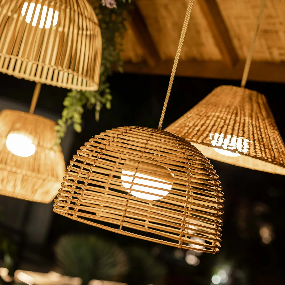 LAMPE SUSPENSION SANS FIL BOSSA NATURE - Image 3