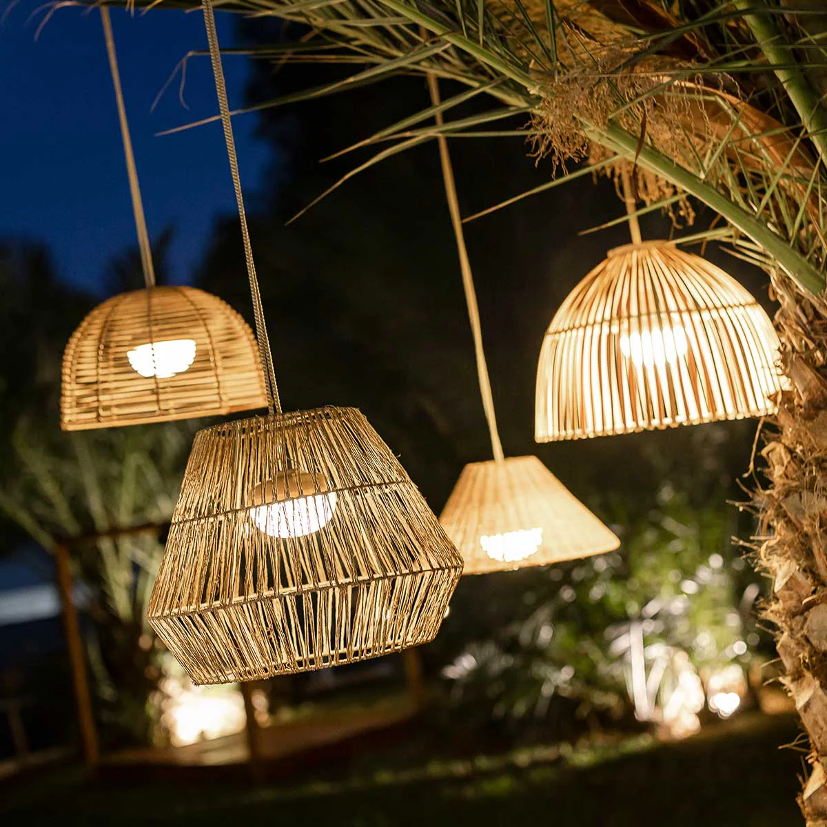 LAMPE SUSPENSION SANS FIL BOSSA NATURE - Image 4