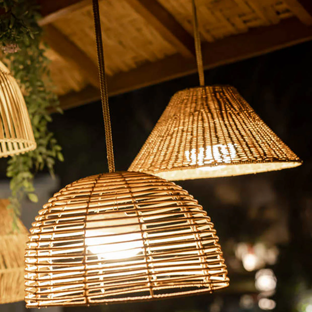 LAMPE SUSPENSION SANS FIL CALOBRA NATURE - Image 4