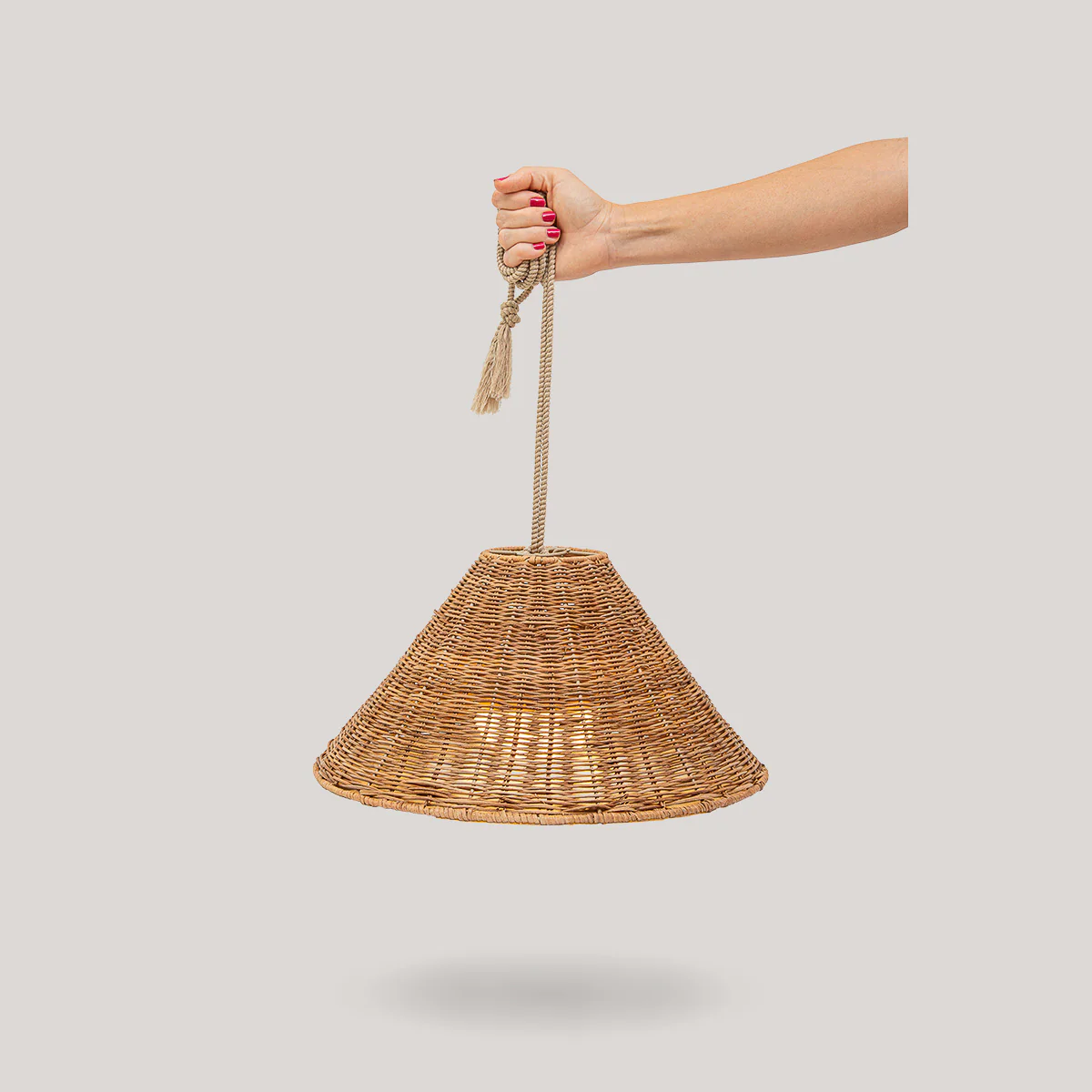 LAMPE SUSPENSION SANS FIL CALOBRA NATURE - Image 6