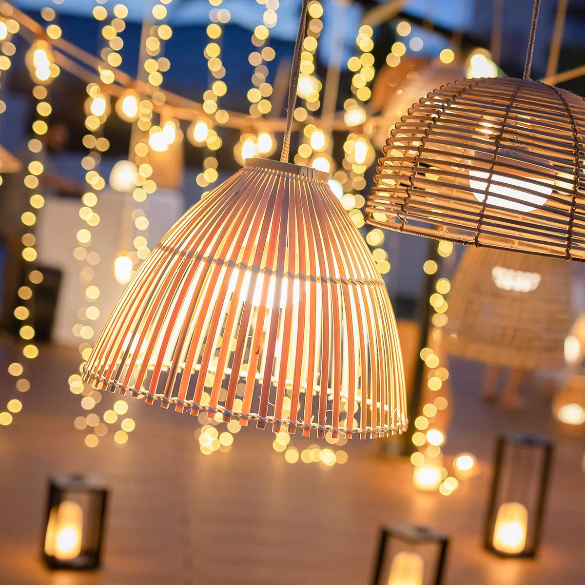 LAMPE SUSPENSION SANS FIL REONA NATURE - Image 4