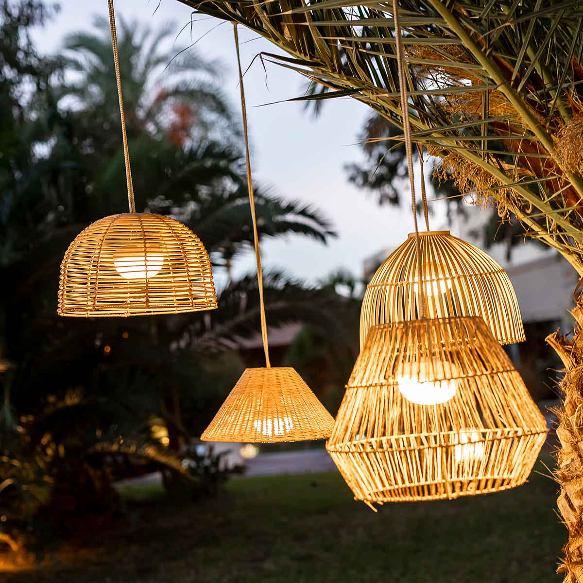 LAMPE SUSPENSION SANS FIL REONA NATURE - Image 5