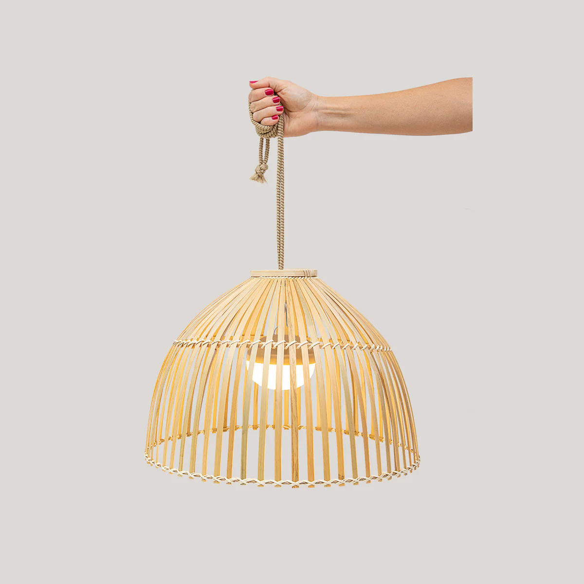 LAMPE SUSPENSION SANS FIL REONA NATURE - Image 8