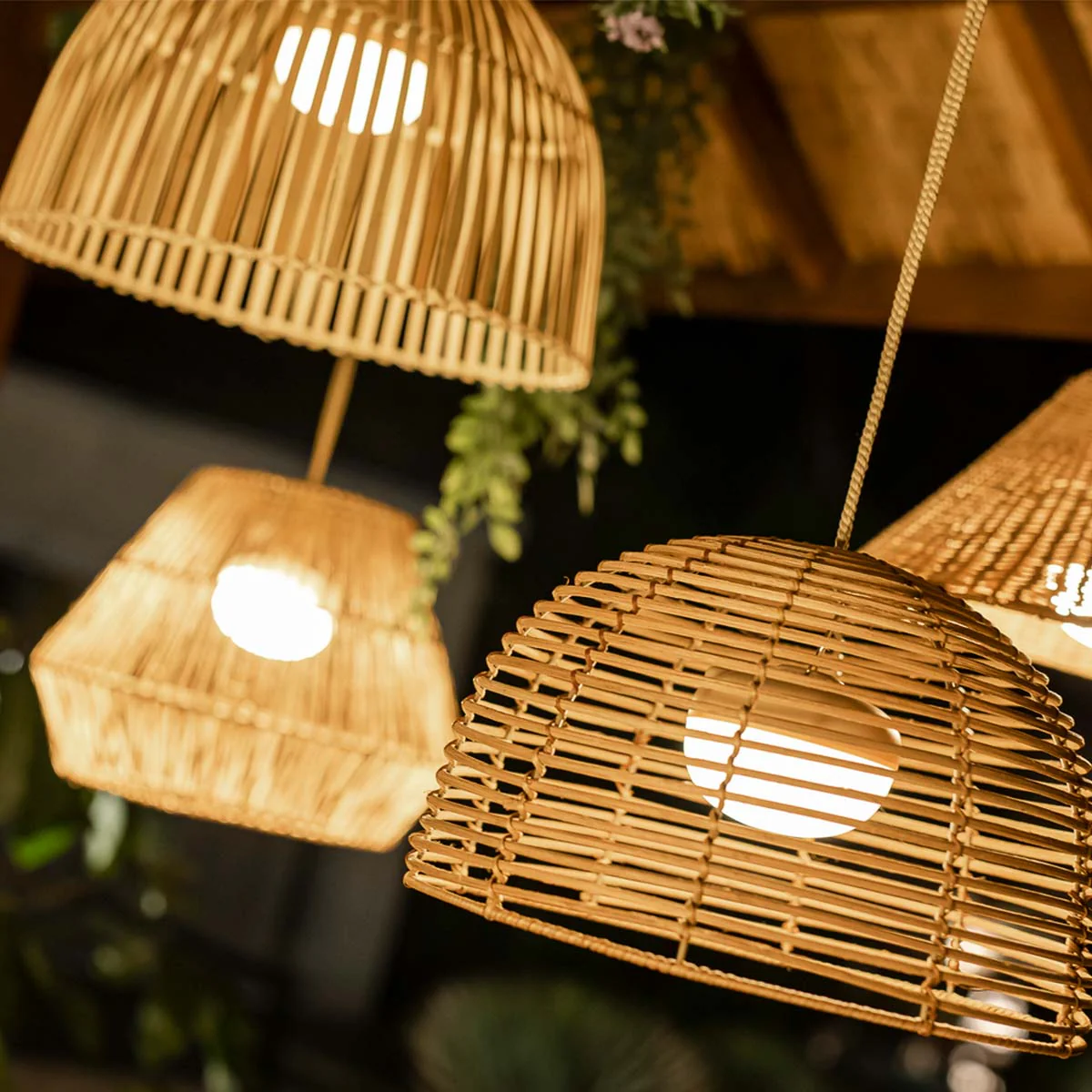 LAMPE SUSPENSION SANS FIL SISINE HANG NATURE - Image 3