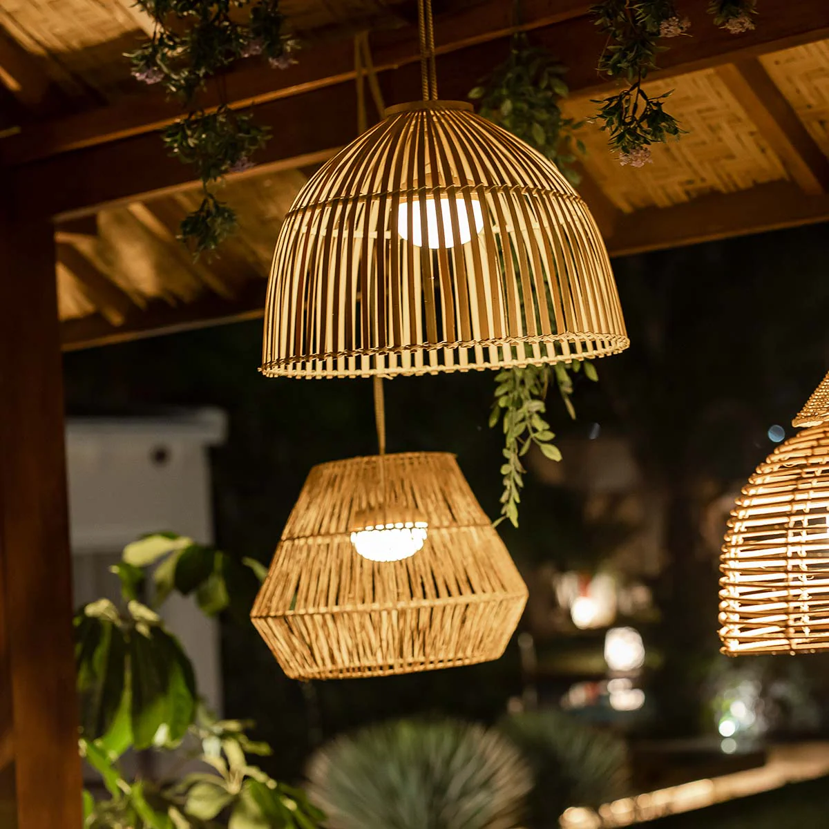 LAMPE SUSPENSION SANS FIL SISINE HANG NATURE - Image 4