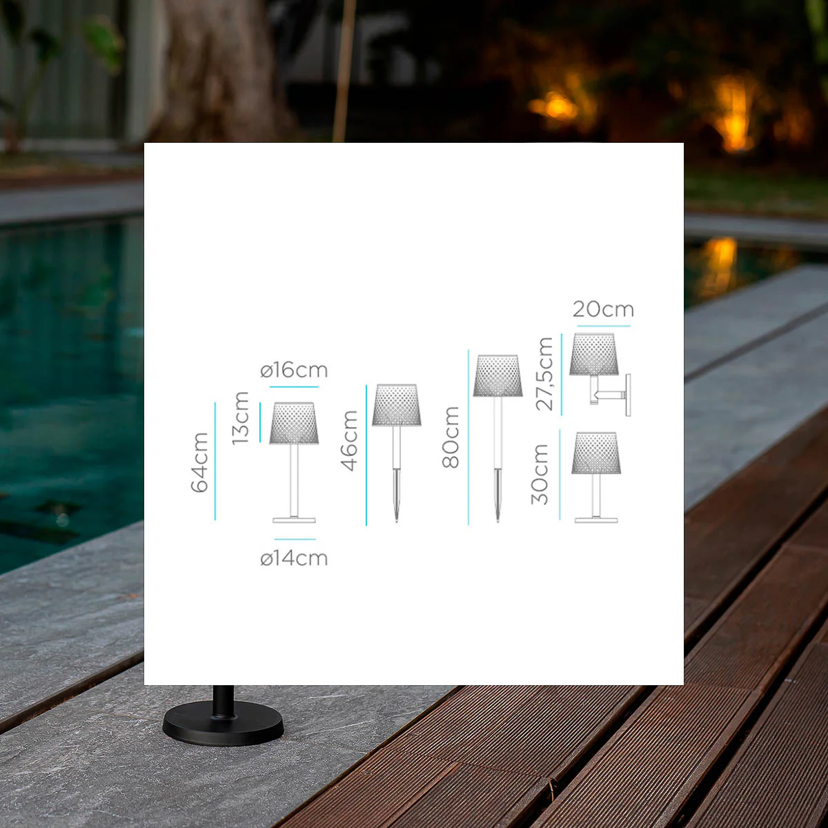 LAMPE SOLAIRE GRETA (LAMPE MULTIFONCTION) - NOIR - Image 7