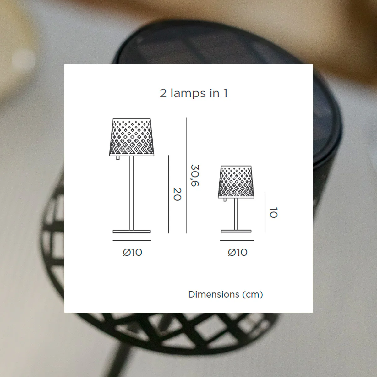 LAMPE DE TABLE SOLAIRE GRETITA - Image 9