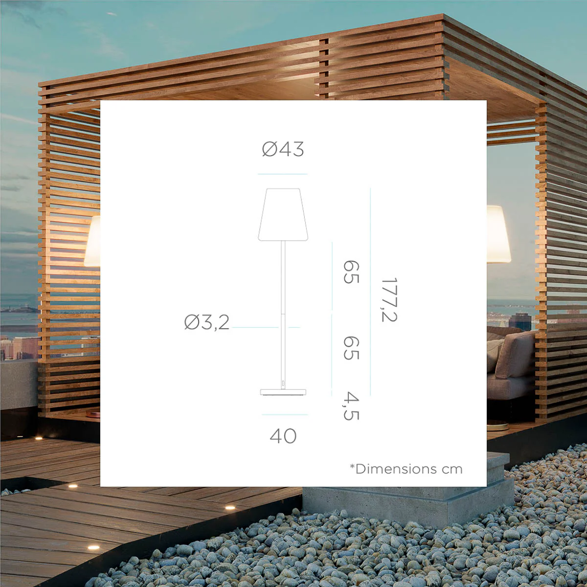 LAMPADAIRE LOLA SLIM 180 - Image 6