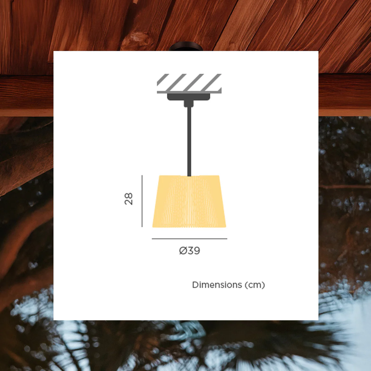 Lampe suspendue avec fil OKINAWA HANG - Image 5