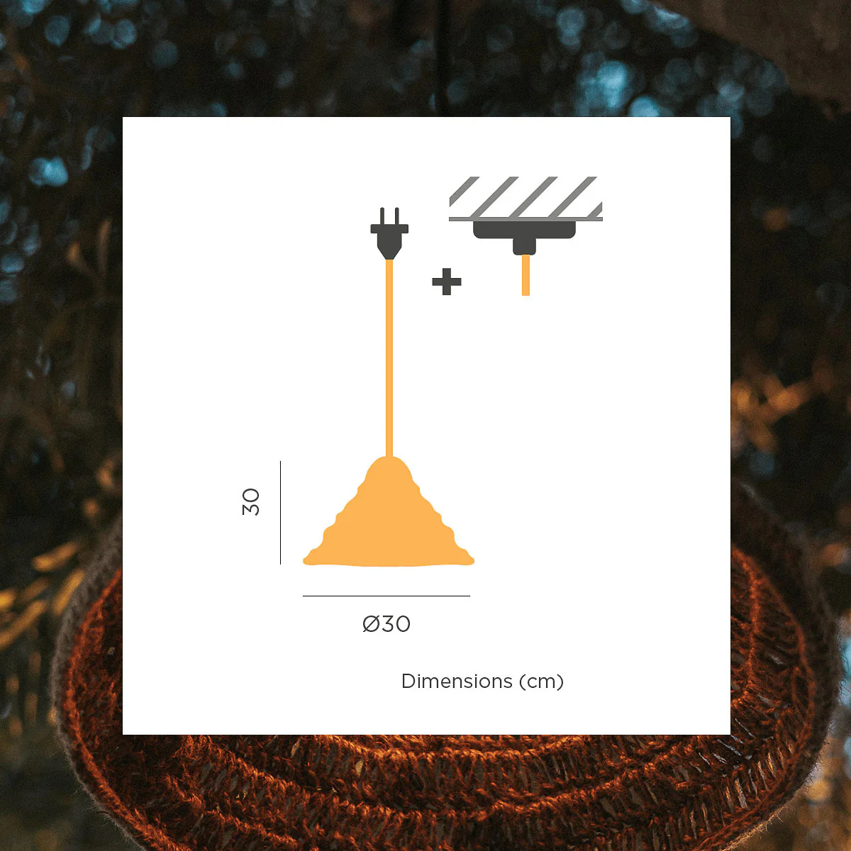 LAMPE SUSPENSION AVEC FIL MARO - Image 8