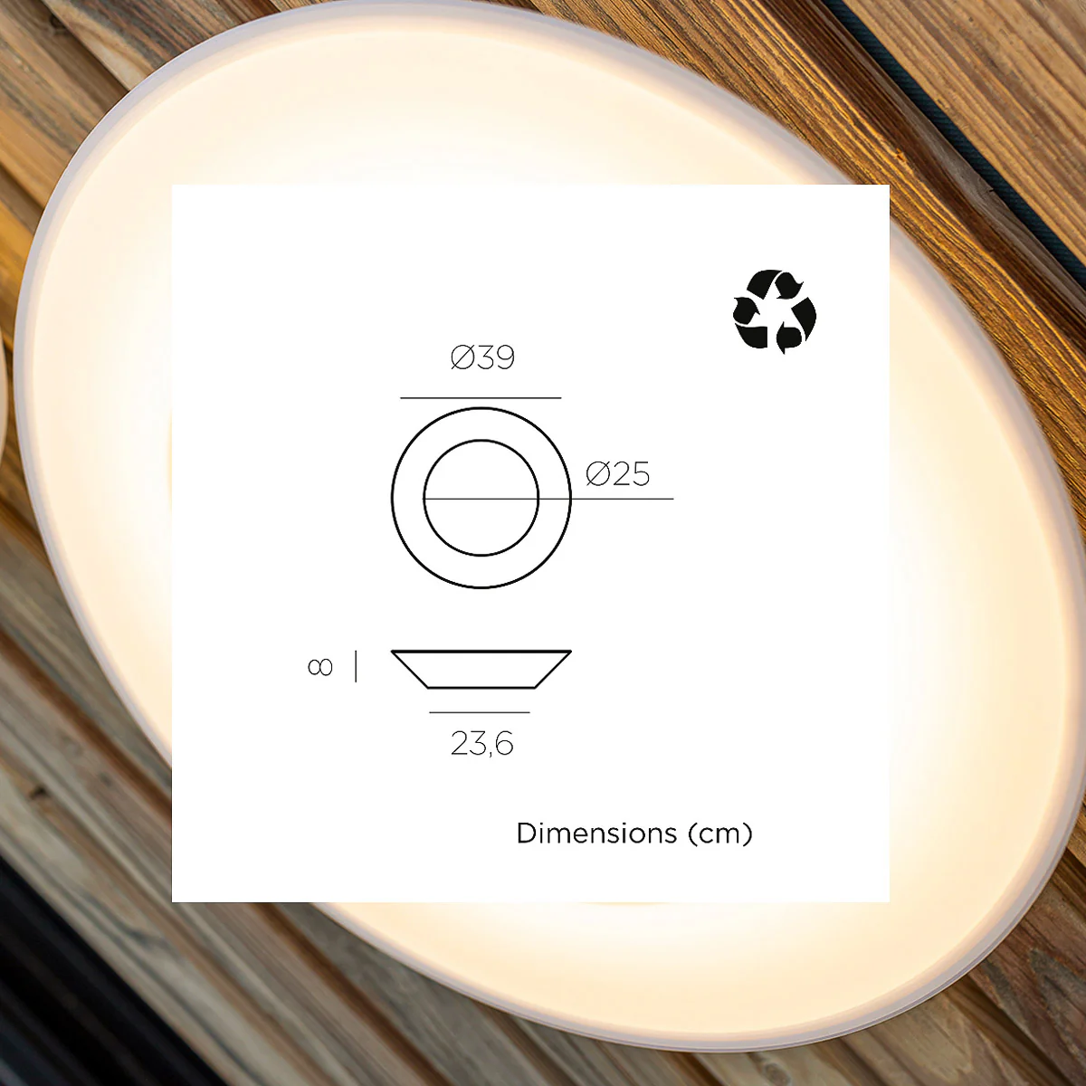 Applique ronde avec charge solaire WALLY DISK - Image 4