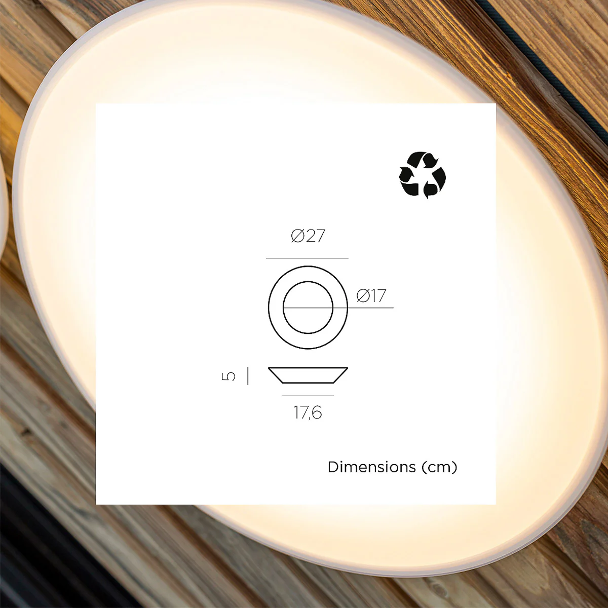 Applique ronde avec charge solaire WALLY DISK - Image 5