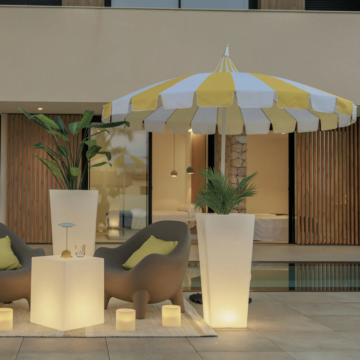 Parasol de type pagode ATRANI ø250 cm - Image 2