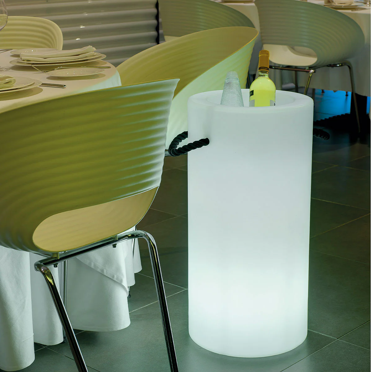 SEAU À BOUTEILLE PALMA AVEC LUMIÈRE - Image 2