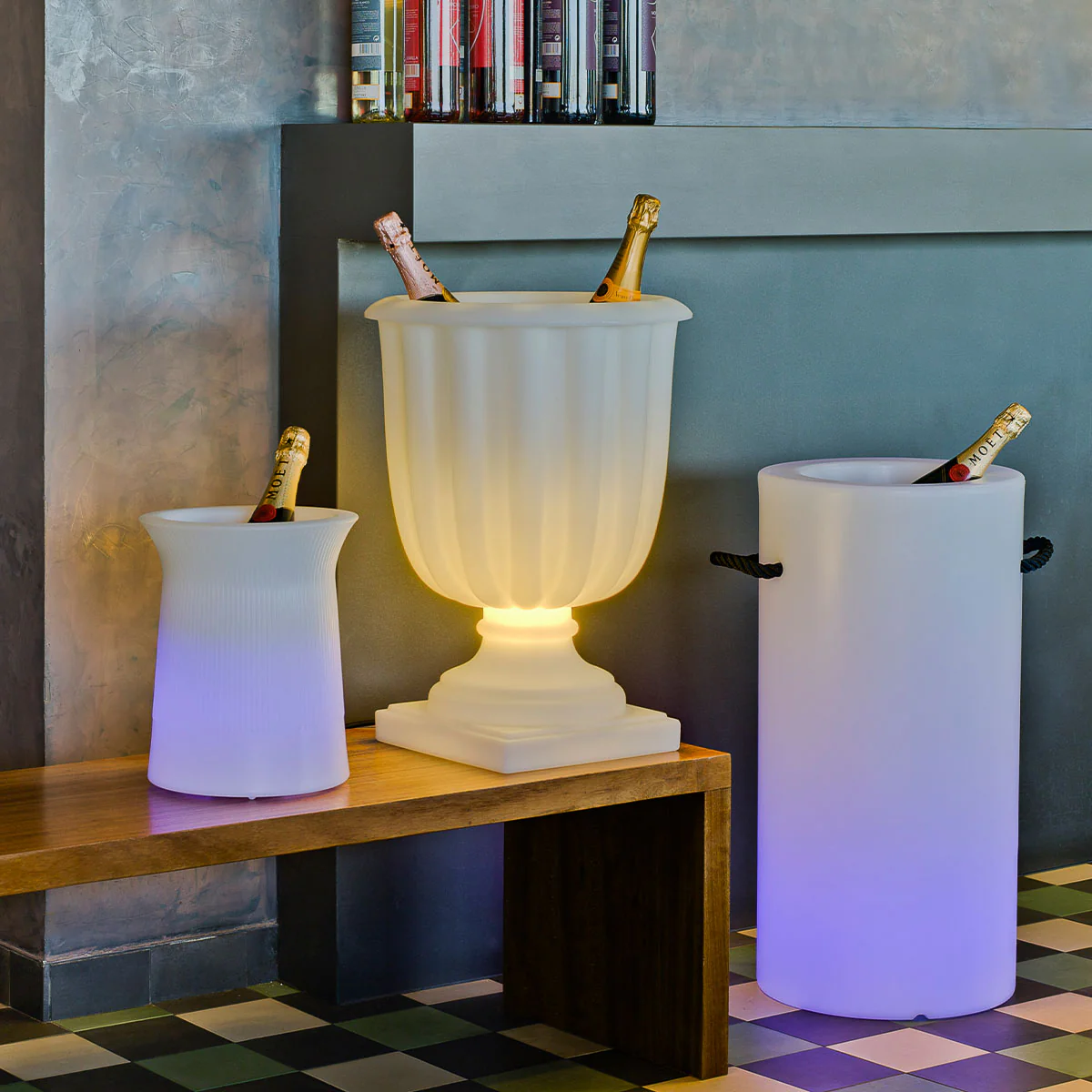 SEAU À BOUTEILLE PALMA AVEC LUMIÈRE - Image 4