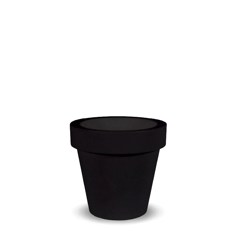 POT DE FLEURS ROND MAGNOLIA 30 NOIR