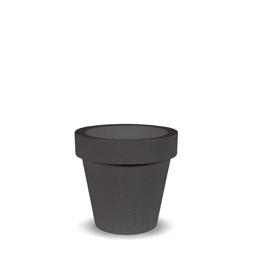 POT DE FLEURS ROND MAGNOLIA 30 NOIR - Image 7