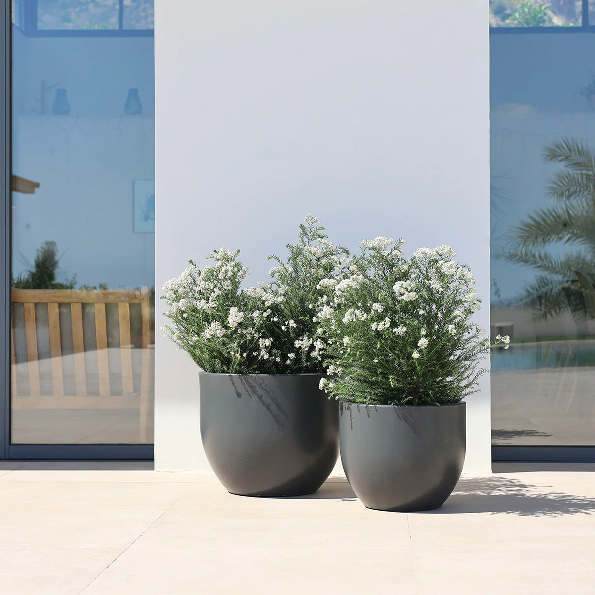 POT DE FLEURS ROND DE COULEUR AZALEA 30 - Image 12