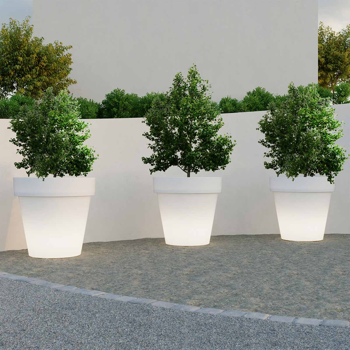 POT GÉANT MAGNOLIA 160 AVEC LUMIÈRE - Image 2