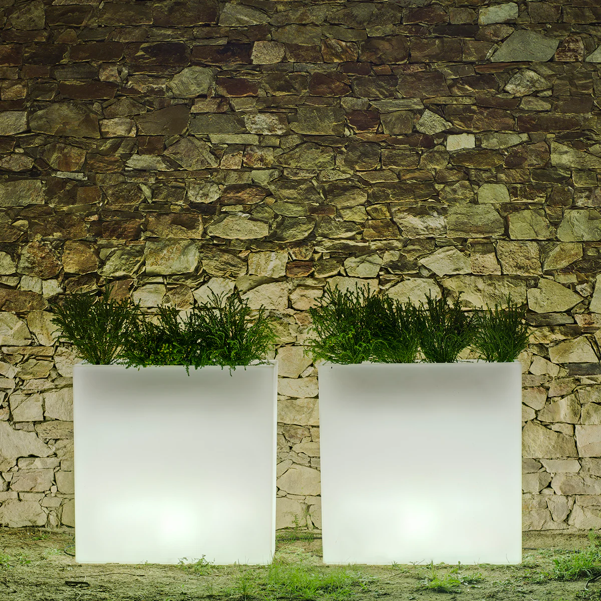 JARDINIÈRE HAUTE JUNCO 80 AVEC LUMIÈRE - Image 3