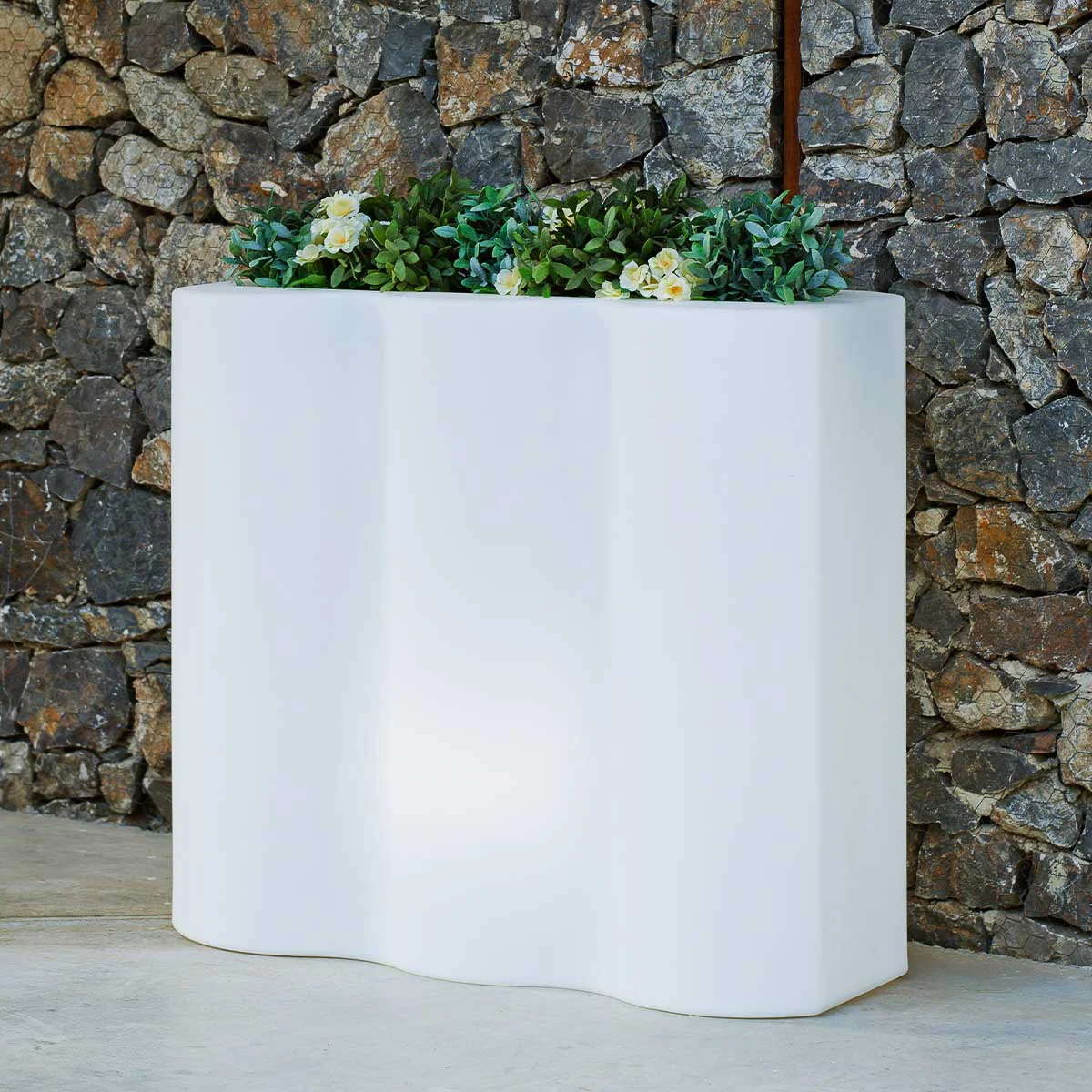 JARDINIÈRE HAUTE RECTANGULAIRE PALMERA AVEC LUMIÈRE - Image 3