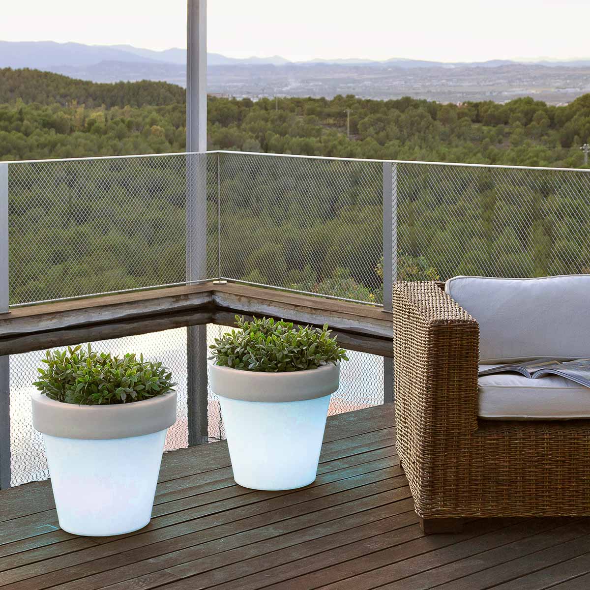 POT ROND MAGNOLIA 45 AVEC LUMIÈRE - Image 6